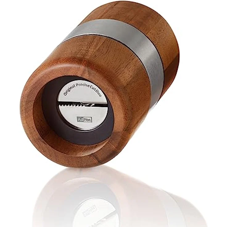 AdHoc PM70 Muskatmühle Muskato | innovative Holzmühle für edle Muskatnüsse | mit original PreciseCutDuo - einer messerscharfen Klinge aus Edelstahl – Bild 4