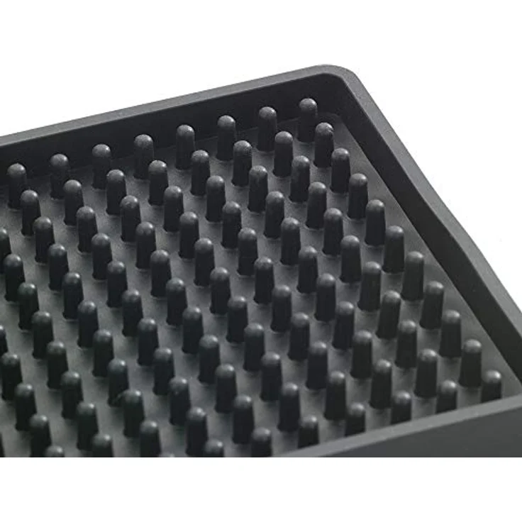 WENKO Abtropfmatte Maxi, Trocken-matte für Geschirr, 40 x 1 x 30 cm, schwarz – Bild 4