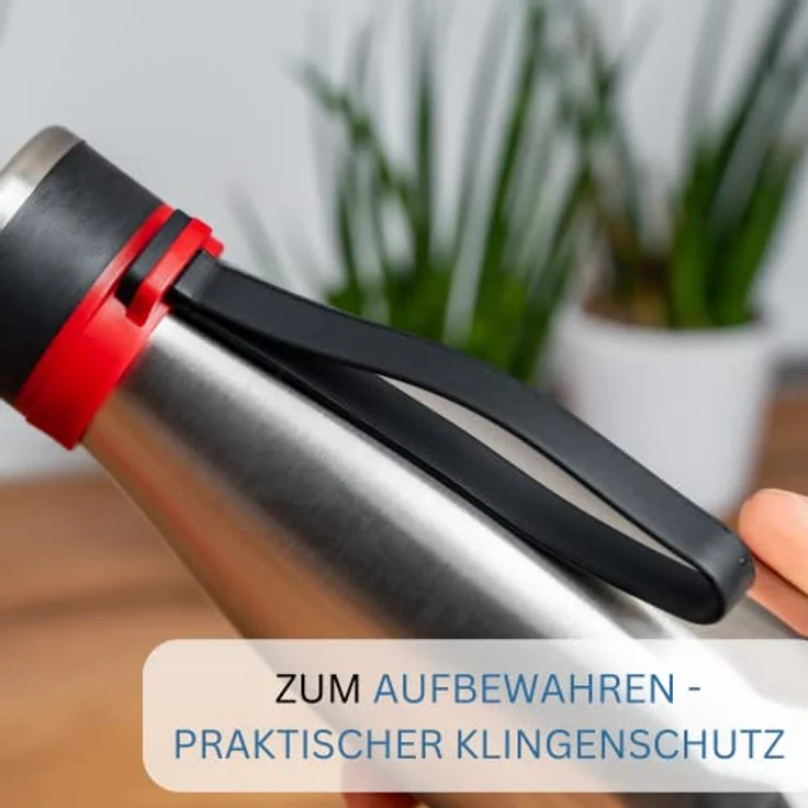 Westmark Isolier--Thermo-Trinkflasche, hält 8 Std. warm-kalt, kohlensäurefest, 700 ml, Rostfreier Edelstahl-Silikon-Kunststoff, BPA-frei, Viva, Silber-Rot, 5283226S – Bild 8