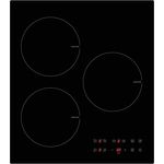 PKM Induktions-Kochfeld IF3F, Glaskeramik mit Touch Control, 3 Kochzonen, 5800 Watt, schwarz