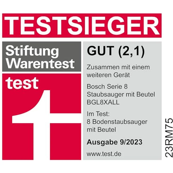 Bosch BGL8XALL Bodenstaubsauger mit Beutel, 15 m Aktionsradius, 15 m Aktionsradius, schwarz – Bild 2