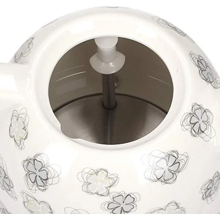 CONPT Hausgeräte RK0010ne Keramik Wasserkocher, Einzigartiges Design, attraktivem Blumendesign, 1 L, Weiß, 1100 W – Bild 6