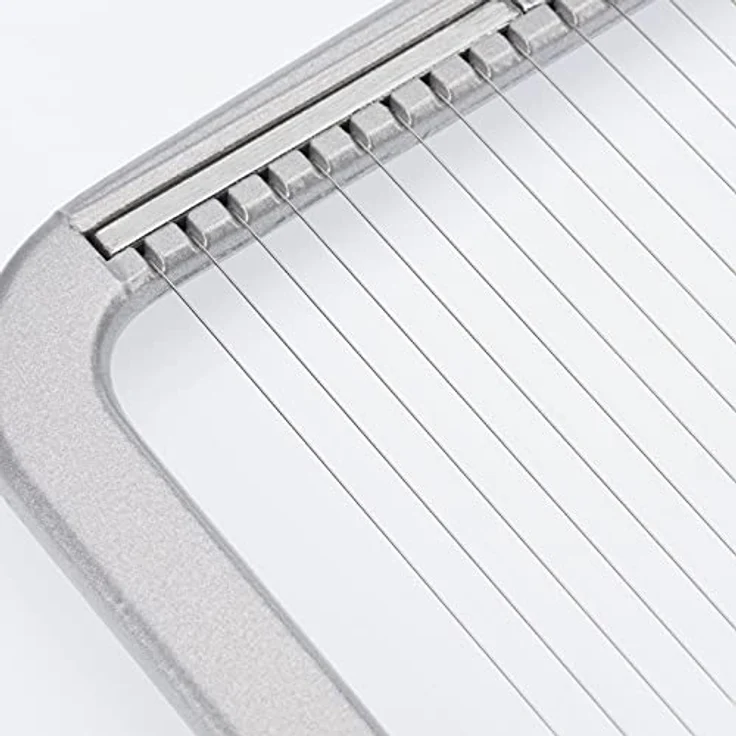 WESTMARK Gemüseschneider Rondex, Pellkartoffel- und Mozzarella-Schneider aus Aluminium, grau – Bild 4