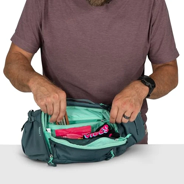 Osprey Savu 5 Gürteltasche, 26 cm x 10 cm x 15 cm, 100% Polyester, grün – Bild 8