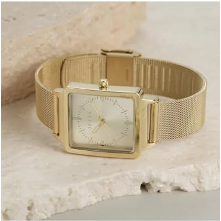 Jette Armbanduhr Damenuhr Gelb 27 mm – Bild 3