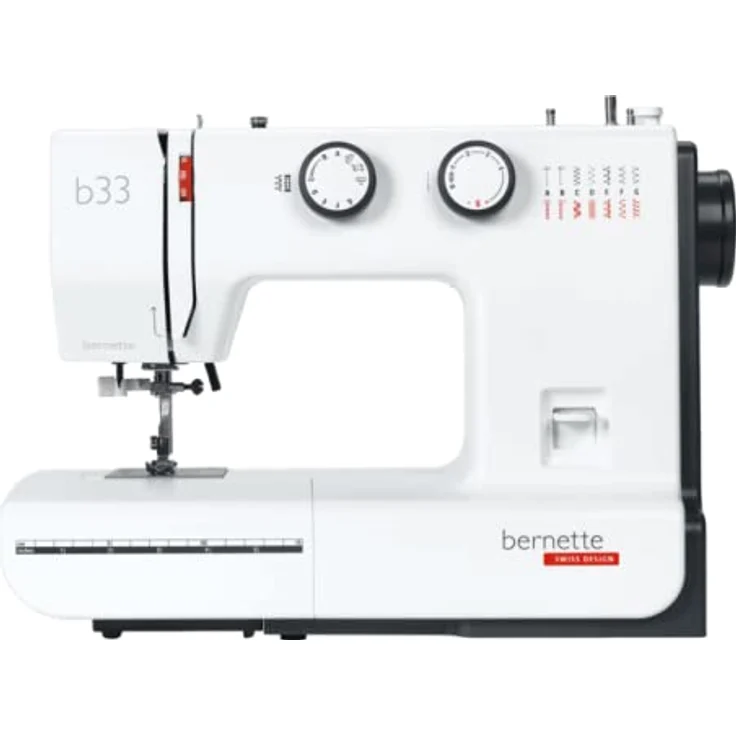 Bernette Nähmaschine Bernette b33, mechanisch, Swiss Design, inkl. 15 Stichen, weiß – Bild 1