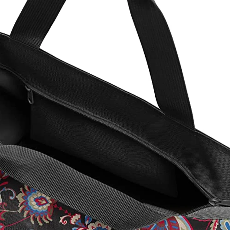 reisenthel shopper M paisley black, geräumige Shopping Bag und Handtasche aus wasserabweisendem Material, 40 x 35 x 13 cm, Volumen: 8 l – Bild 2