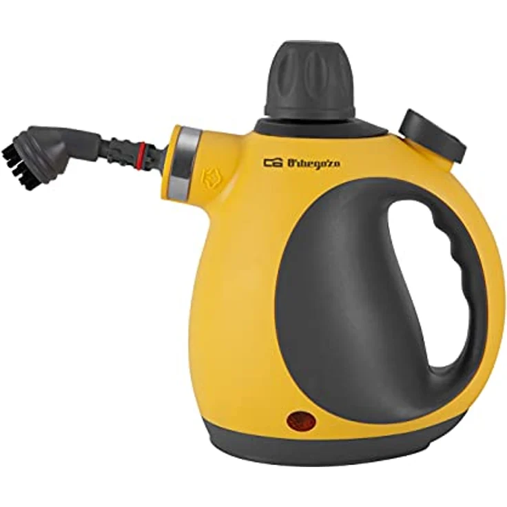 Orbegozo LV3580, Dampfreiniger mit 1050 Watt Leistung, 3,2 bar Dampfdruck und 9 Zubehörteilen, Gelb – Bild 3