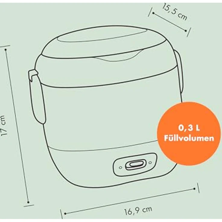 REISHUNGER Mini Reiskocher Starter Set - 0,3 L - Salbeigrün - Elektrischer Reiskocher für 1-2 Portionen mit 8 Reissorten – Bild 6