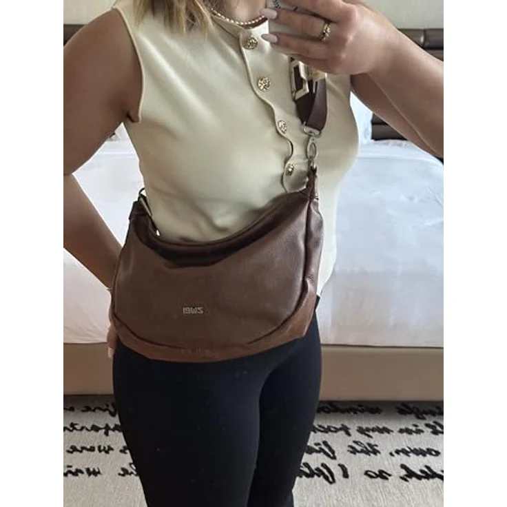 Zwei Mademoiselle.M Umhängetasche 34 cm, elegante Handtasche in stilvollem Design – Bild 8