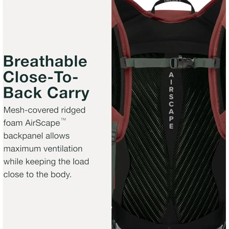 Osprey Sportlite 20 Alkaline/Hotspot Pink O/S, Rucksack mit hochfestem Nylon und AirScape Rückenplatte – Bild 4