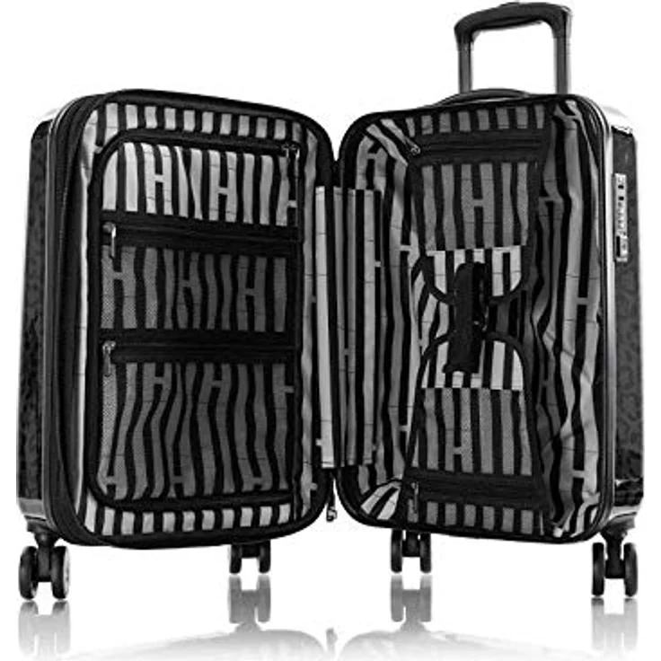 Heys Black Leopard - 4-Rollen-Kabinentrolley S 53 cm erw. Black Leopard – Bild 4