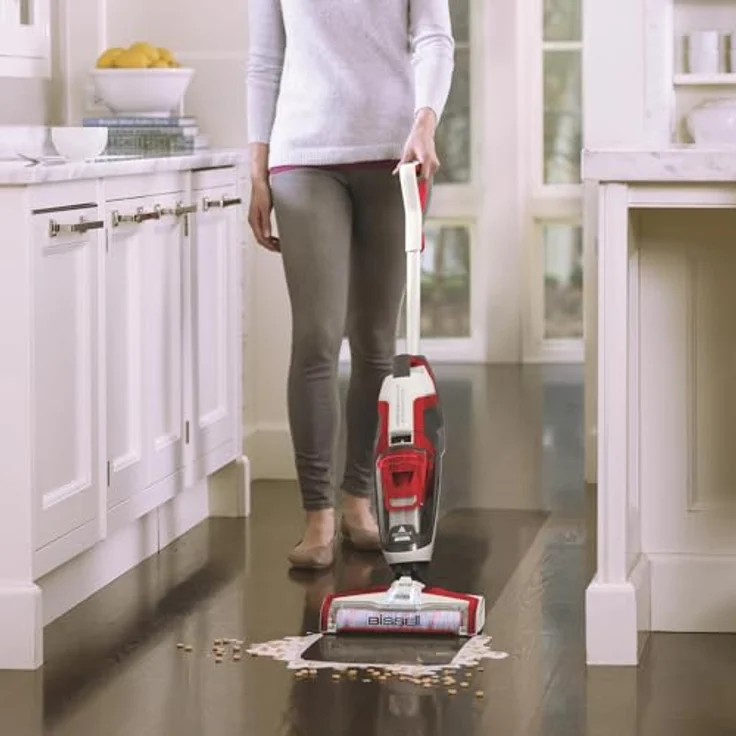 Bissell CrossWave, 3-in-1 Nassreiniger für Hartböden und Teppiche, Grau, Silber, Rot – Bild 5