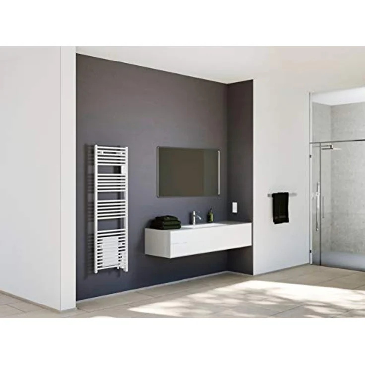 STIEBEL ELTRON 239141 Elektrischer Bad-/Handtuchheizkörper BHE 50 Plus mit LC-Display, 500 W Heizleistung, Weiß – Bild 3