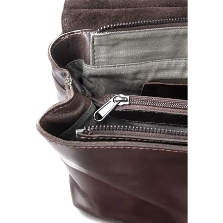 Harold's Aberdeen Shoulderbag L, Umhängetasche aus hochwertigem Rindleder, braun, 33 x 10 x 25 cm – Bild 2