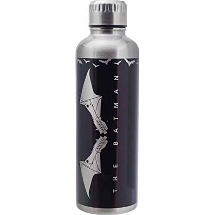 Paladone PP9773TBM Batman Wasserflasche, Edelstahl, 500 milliliters, Mehrfarbig – Bild 4
