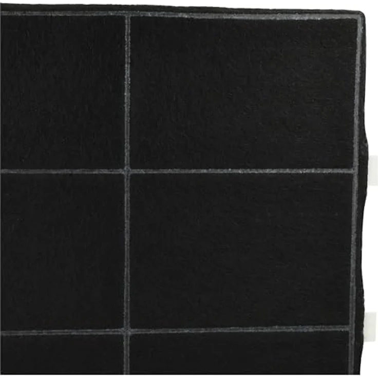 vhbw 4x Aktivkohlefilter kompatibel mit Siemens LZ51800, LZ51850, LZ51150, LZ51550, LZ51851, Dunstabzugshaube, 22,2 x 22,2 x 2,4 cm, schwarz/weiß – Bild 5