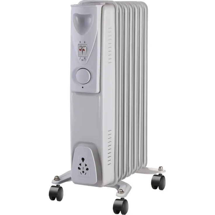 Qlima EOR 2015 Ölradiator - 1500W - Räume 60m³ - 3 Heizstufen, Überhitzungsschutz und Einstellbarer Thermostat - Weiß | Elektroheizung