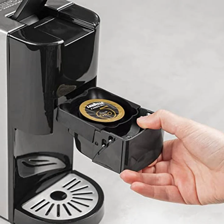 Princess Multikapsel-Kaffeemaschine 5-in-1 – Kompatibel mit Nespresso, Dolce Gusto, Lavazza a Modo Mio & E.S.E. Pads 0, 8 L 1450 W, Silber, Schwarz – Bild 3