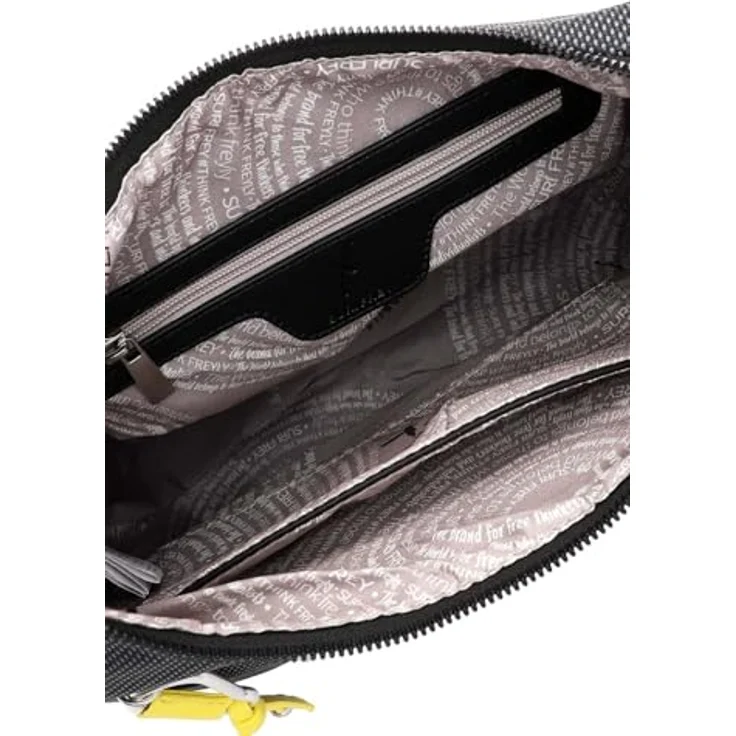 Suri Frey SFY SURI Sports Marry, Handtasche Beutel in Nylon-Optik, Schwarz mit Logo-Prägung und Reißverschluss – Bild 4