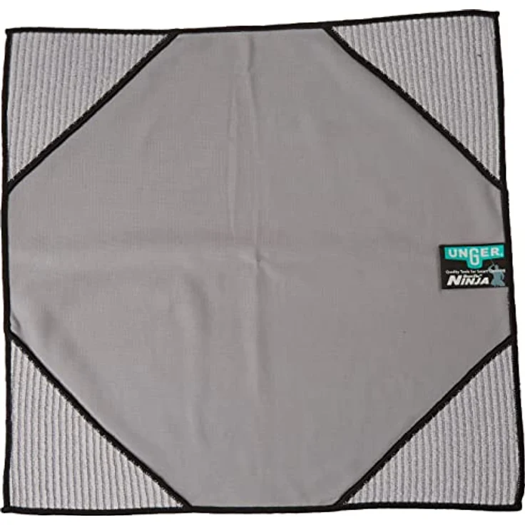 Unger MN40H Fenstertuch ErgoTec Ninja MicroWipe 40x40 cm sehr hochwertiges Fenstertuch mit abrasiven Ecktaschen – Bild 3