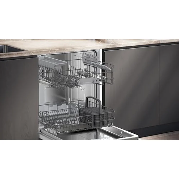 Siemens SN61HX01TE, Vollintegrierbarer Geschirrspüler, 60 cm, 13 Maßgedecke, Energieeffizienzklasse C, Home Connect, 46 dB – Bild 4