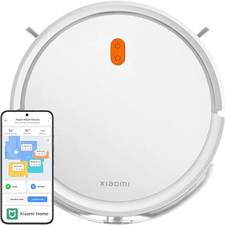 Xiaomi ROBOT VACUUM E5 (WHITE) EU, Staubsauger Roboter, Weiss – Bild 1