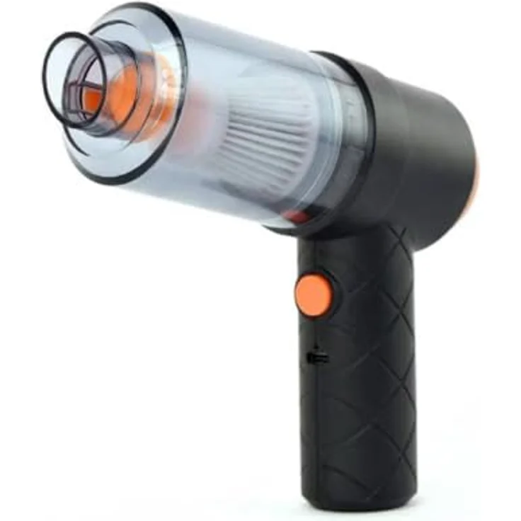 Gembird CK-MVC-01, Tragbarer 2-in-1 Staubsauger für Auto, wiederaufladbar, beutellos, schnurlos, 2500 Pa, Schwarz – Bild 1