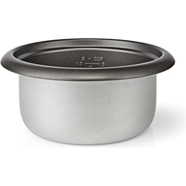 Nedis KARC110AL Reiskocher, 1 l, 400 W, Antihaftbeschichtung, Herausnehmbare Schüssel, Automatische Abschaltung, silber – Bild 6