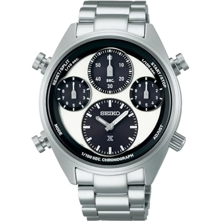Seiko Automatische Uhr SFJ001P, Solarbetrieben mit Saphirglas und Edelstahlarmband – Bild 2