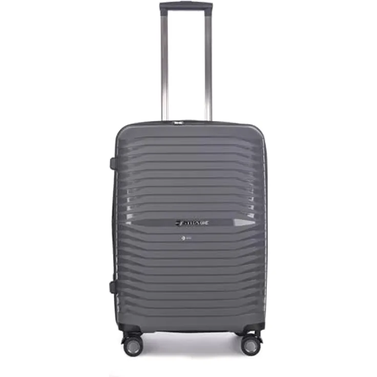 Stratic Bright+ - 4-Rollen-Trolley 66 cm M erw. Grey, Pattern: Einfarbig