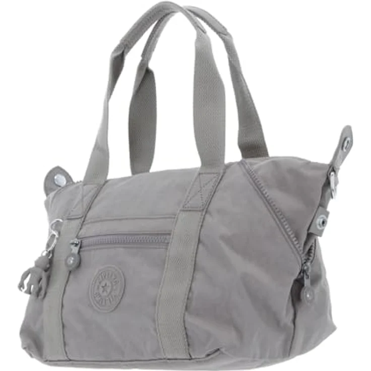 Kipling Classics Basic Art Mini Handtasche, Damen, 28 cm, grau, strapazierfähiges Material, verstellbarer Schulterriemen, viel Stauraum – Bild 5