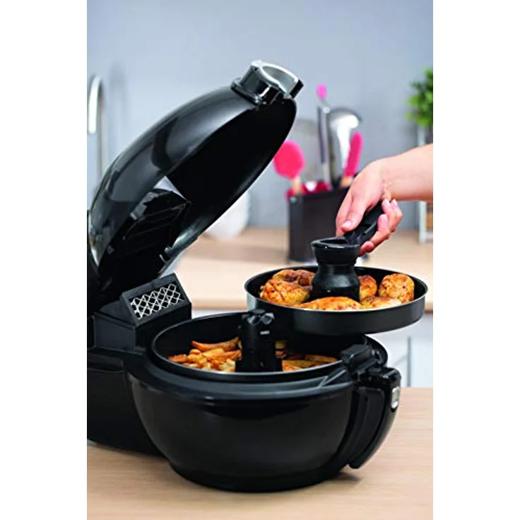 Tefal YV9708 ActiFry Genius XL 2in1 Heißluftfritteuse 1500 Watt, Fassungsvermögen: 1,7 kg, 9 automatische Programme, 2in1 Technologie schwarz – Bild 5