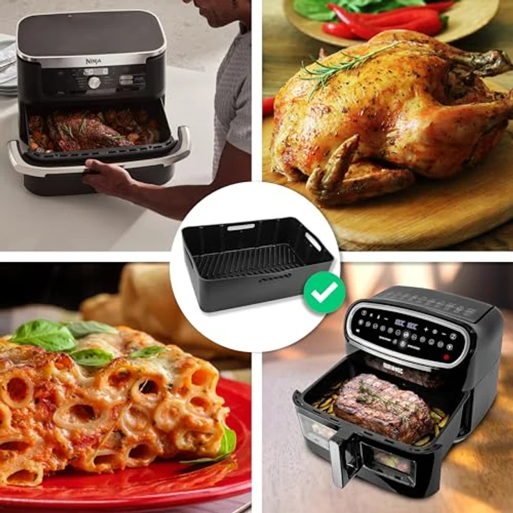 Duronic AFL2 Silikonform, Wiederverwendbar, Antihaft, Airfryer Zubehör, Kompatibel mit AF34 & AF24, Dualzone Airfryer, Duronic – Bild 4