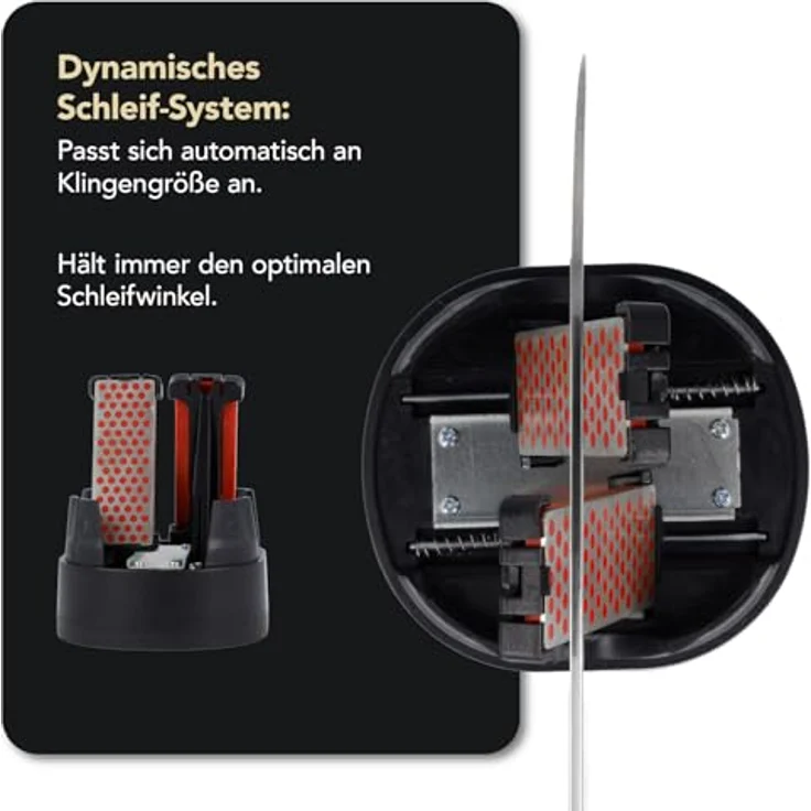 DMT SimpleSharp Diamant Messerschärfer, beidseitig schärfend, perfekter Schleifwinkel, schwarz – Bild 3