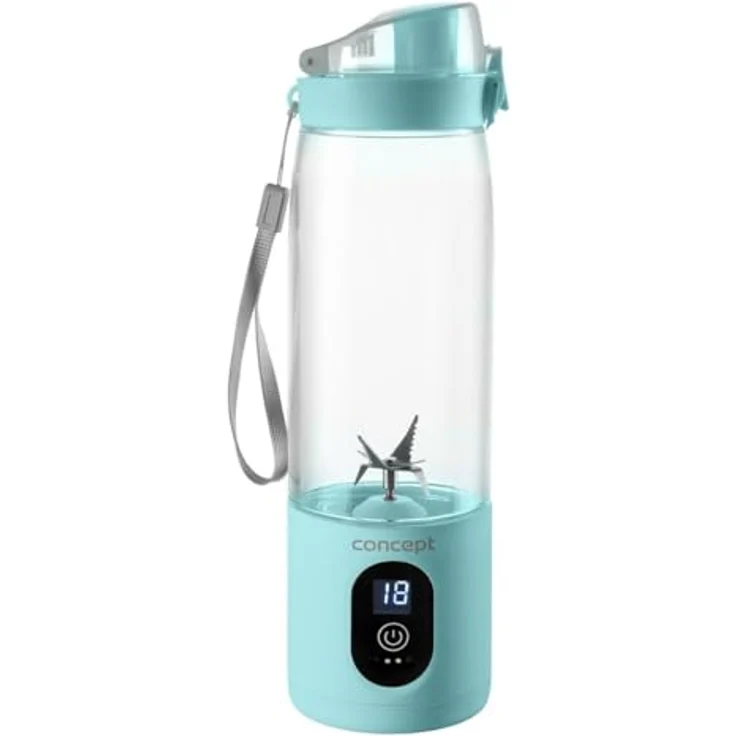 Concept Smoothie-Maker SM4001/SM4001/SM4002, 315,00 W, FitMaker Personal Smoothie Blender 0.6L, wiederaufladbar Li-Ion, blau – Bild 2
