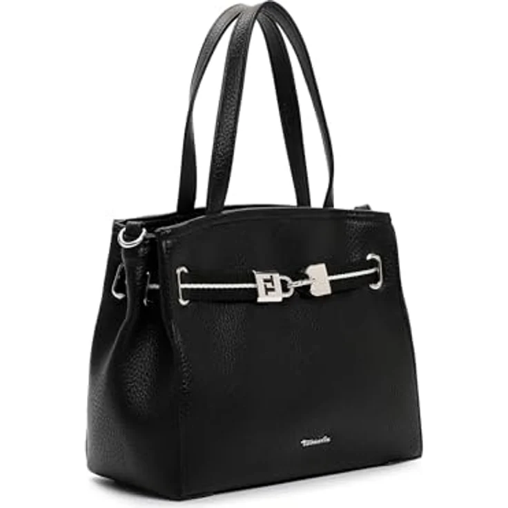 Tamaris Shopper TAS Kirima, Handtasche mit echtlederähnlicher Oberfläche, schwarz – Bild 2