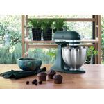 KitchenAid Küchenmaschine KitchenAid 4,8 L 5KSM185 Artisan Küchenmaschine Pastalover, Edelstahl mit Nudelwalzen-Set, Silber