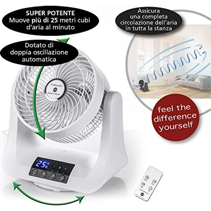 Macom Enjoy & Relax 993 Tornado Ventilator mit doppelter Oszillation – Bild 3