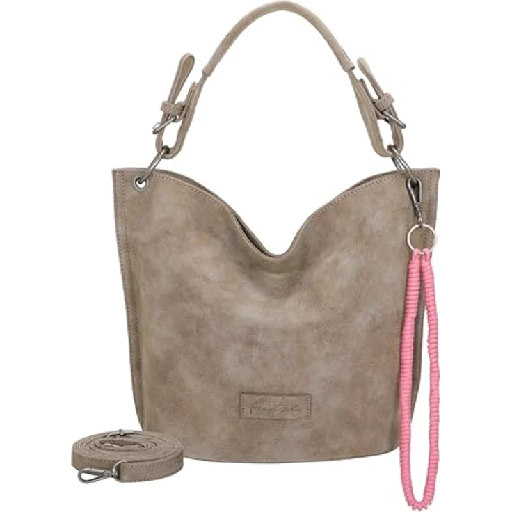 Fritzi aus Preußen Fritzi31N, Handtasche mit mehreren Fächern und Schultergurt, Braun – Bild 1