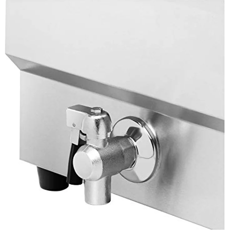 Royal Catering RCEF-16EHB Elektro-Fritteuse 16 Liter - 6000 W - Ablasshahn - Kaltzone - Edelstahl – Bild 5