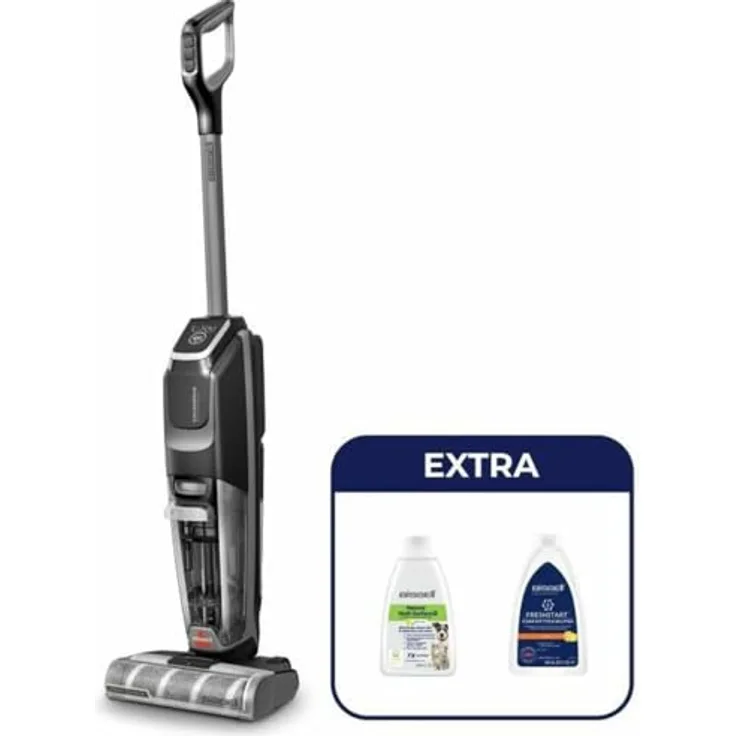 Bissell Besen Staubsauger CrossWave® OmniForce™ Edge, kabelloser Nass-Trockensauger mit Power Vac und Power Mop Modus, antimikrobieller FRESHSTART™-Filter, blau