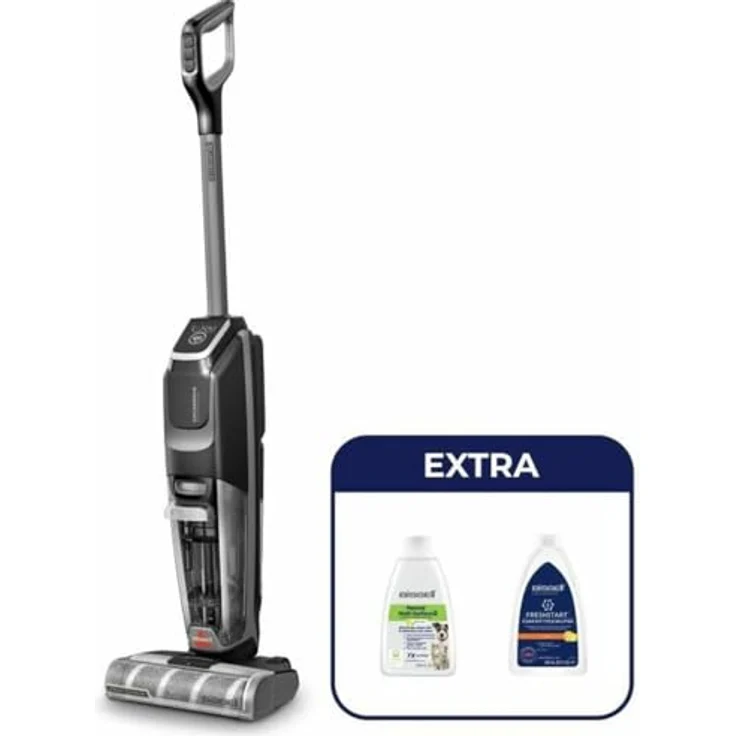 Bissell Besen Staubsauger CrossWave® OmniForce™ Edge, kabelloser Nass-Trockensauger mit Power Vac und Power Mop Modus, antimikrobieller FRESHSTART™-Filter, blau – Bild 1