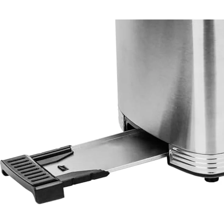 Emerio Toaster WK-119255.5, 2 kurze Schlitze, 800 W, mit Brötchenaufsatz – Bild 3
