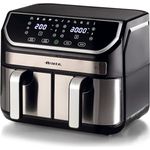 Ariete 4625 Luftfritteuse 9L - Digitalanzeige, Dual-Korb, Rapid Air Technologie, einstellbare Temperatur 80°C-200°C