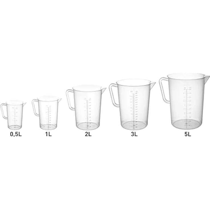 Hendi Messbecher mit Skala, 2.0 Liter, transp. Kunststoff – Bild 2