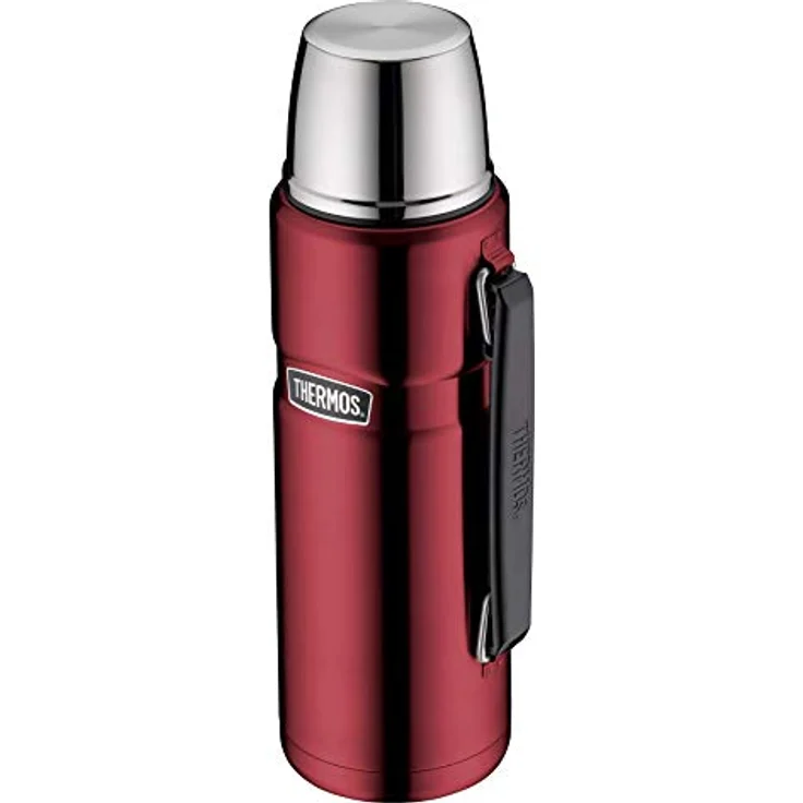 Thermos 4003.248.120 Isolierflasche Stainless King, 1,2 L, Edelstahl, Cranberry – Bild 3