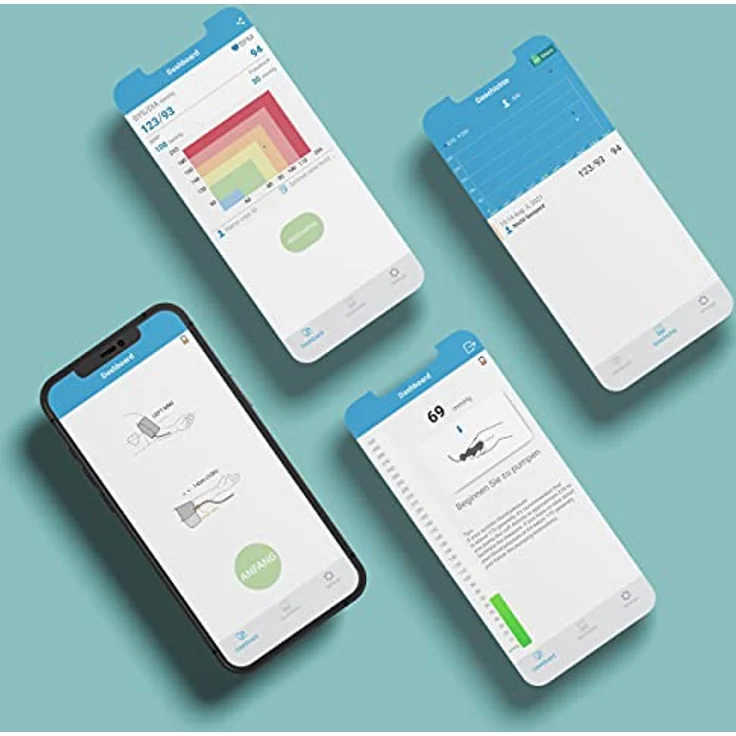Pulox by Viatom AirBP Blutdruckmessgerät Oberarm mit Bluetooth und iOS Android App Messung für Zuhause und unterwegs mit 22-42cm großer Manschette – Bild 5
