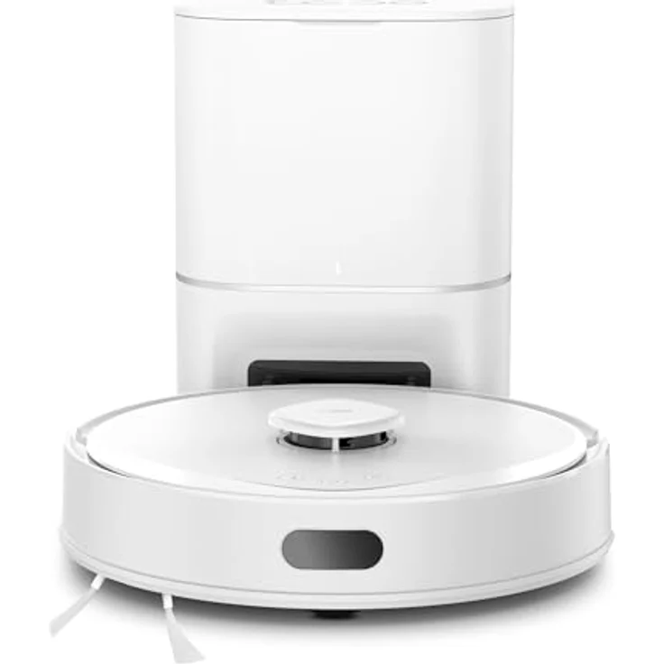 Tapo RV30 Max Plus, Saugroboter mit Wischfunktion, 5300Pa Saugkraft, automatische Absaugstation, LiDAR+IMU Navigation, Sprachsteuerung über Alexa & Google Assistant, Weiß – Bild 2