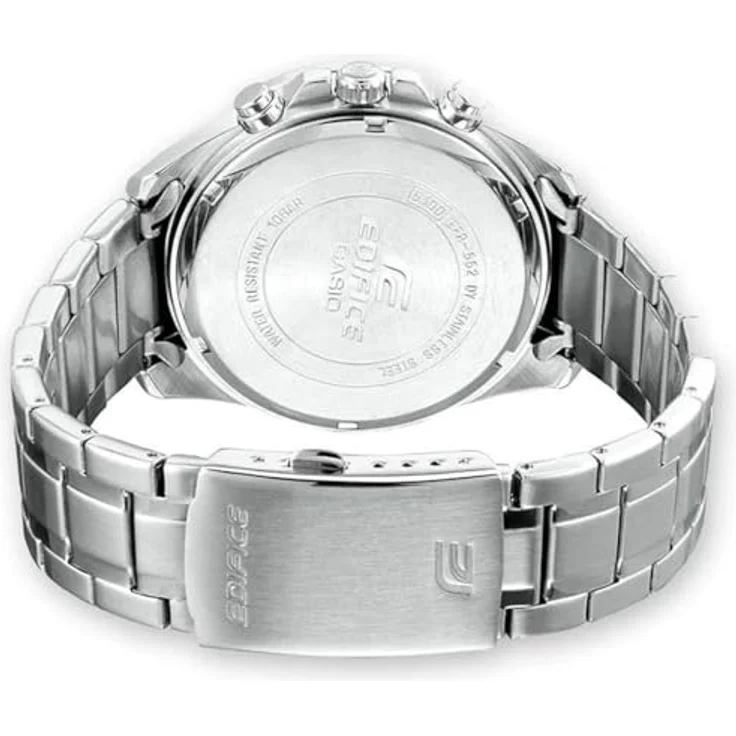 Casio Watch EFR-552D-2AVUEF Sportliche Chronograph-Uhr, silbernes Gehäuse, blaues Zifferblatt – Bild 2